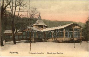 1914 Pozsony, Pressburg, Bratislava; Vaskutacskai pavilon / Eisenbrünnel Pavillon / Eisenbründl pavilion