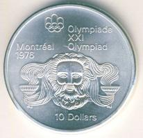 Kanada 1974. 10$ Ag Olimpia "Zeusz temploma" T:1