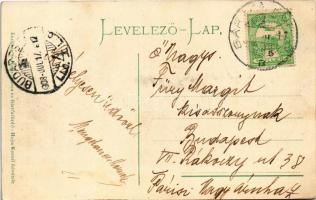 1908 Bártfafürdő, Bardejovské Kúpele, Bardiov, Bardejov; Gül Baba Villa. Hajts Kornél felvétele, Esc...