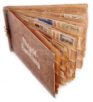 ~1250db-os, tartalmas, rendezett német és osztrák városi szükségpénz gyűjtemény dekoratív, kopottas "Notgeld Sammlung (Szükségpénz gyűjtemény) albumban, benne rengeteg különféle, sorok is, nagyrészt hajtatlan állapotban. Megtekintésre ajánlott! T:vegyes / ~1250pcs of mixed, arranged German and Austrian city necessity notes, in decorative, worn "Notgeld Sammlung (Necessity Note Collection)" collectors album, with lots of different pcs and with series, mostly in unfolded condition. Recommended for viewing!