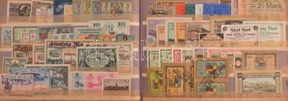 ~1250db-os, tartalmas, rendezett német és osztrák városi szükségpénz gyűjtemény dekoratív, kopottas ...