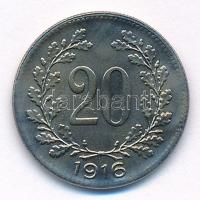 Ausztria 1916. 20h Fe T:2 Austria 1916. 20 Heller Fe C:XF Krause KM#2826