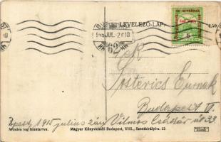 1915 Fönt északon magyar bakák maséroznak... Első világháborús magyar katonai üdvözlet. Weiss L. és ...