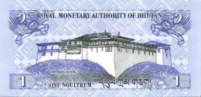 Bhután 5 klf modern bankjegy T:I