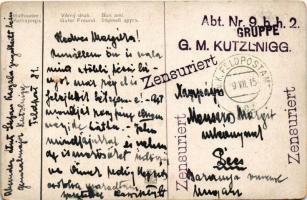 1915 Verny druh / Guter Freund / WWI Austro-Hungarian K.u.K. military art postcard, soldier's d...