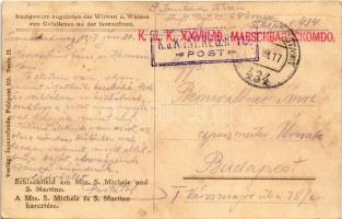 1917 Schlachtfeld am Mte. S. Michele und S. Martino. Reingewinn zugunsten der Witwen und Waisen von ...