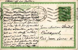 1915 Auf Posten. Offizielle Karte für Rotes Kreuz, Kriegsfürsorgeamt Kriegshilfsbüro No. 59. / WWI A...