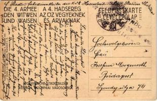 Städtebilder aus Wolhynien. Die 4. Armee den Witwen und Waisen / Képek a wolhyniai városokból. A 4. ...