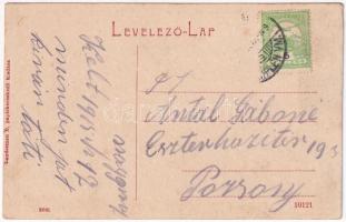 1916 Nagymihály, Michalovce; Andrássy Dénes utca, Kardos Lajos kocsigyártó és kárpitos üzlete. Lande...