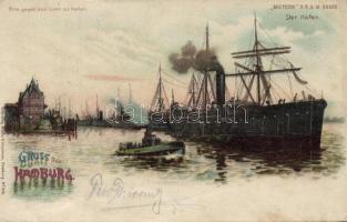 1899 Hamburg harbour litho (Rb)