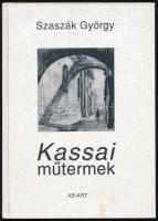 Szaszák György: Kassai műtermek. Pozsony, 2000, AB-ART Kiadó. 96p. Színes és kekete-fehér képekkel. többek közt Jakoby Gyula, Löffler Béla, Eckerdt Sándor, Duncsák Attila műveinek reprodukcióival illusztrált. Kiadói kartonált papírkötés.