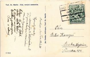 1938 Turócszentmárton, Turciansky Svaty Martin; Kraj. verejná nemocnica / Kórház / hospital