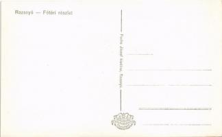 Rozsnyó, Roznava; Fő tér, templom, Tátra Bank, Első gömörmegyei temetkezési intézet, Schnitzer üzlet...