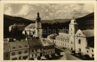 1954 Rozsnyó, Roznava; Fő tér, templom / main square, church