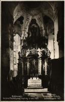 1934 Késmárk, Kezmarok; Vnútro Thökölyovej kaplnky z roku 1607 / Inneres des Thököly Schlosskapelle / Thököly várkápolna, belső / castle chapel, interior