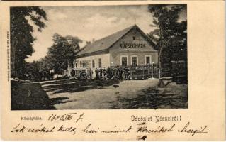 1903 Pécel, Községháza. Határ János kiadása (EK)