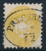 1864 2kr sárga / yellow "PRESSBU(RG)"