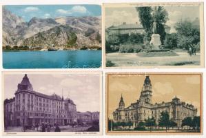 13 régi magyar + 11 külföldi (Dalmácia, Merán) városképes lap / 13 old Hungary + 11 old foreign (Dalmatia, Meran) city view postcard