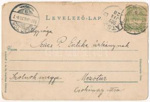 1907 Kernyesd, Carnesti; Gróf Thoroczkay kastély (lebontották). Kendoff A. és fia kiadása / castle (...