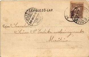 1900 Budapest XVII. Rákoskeresztúr, Evangélikus templom, Fő út, Vámos Adolf üzlete és saját kiadása ...