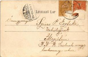 1904 Abda (Győr), kápolna, vashíd, templom (Rb)