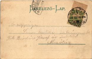 1905 Kisújszállás, Városháza. Platz Ferenc kiadása és montázsa