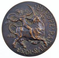 Csúcs Ferenc (1905-1999) 1959. "Dr. Moczár László 1959 / Europa elrablása 1958" kétoldalas...