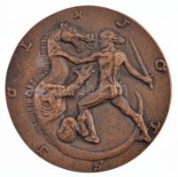 Ispánki József (1906-1992) 1976. "Dr. Németh Béla" kétoldalas Br plakett, hátoldalán Szent...