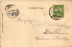 1907 Gödöllő, Ferenc József tér, cukrászda. Nemesánszky Józsefné kiadása (EK)