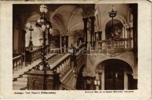 1928 Budapest V. Országos Tiszti Kaszinó főlépcsőháza, belső. Brunhuber Béla kamarai fényképész műterméből (EK)
