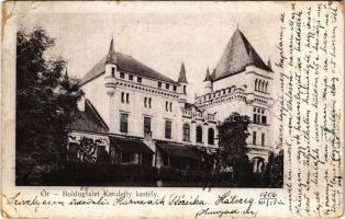 1906 Őraljaboldogfalva, Őrboldogfalva, Santamaria-Orlea; Kendeffy kastély. Kendoff A. és fia kiadása / castle (EK)