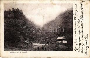 1907 Malomvízszuszény, Szuszény, Suseni; Kolcvár romjai. Kendoff A. és Fia kiadása / Cetatea Colt / castle ruins
