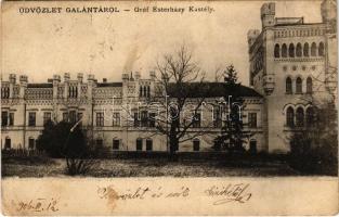 1906 Galánta, Gróf Esterházy kastély. Kalisch I. kiadása / castle (EK)