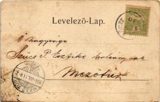 1904 Nagyrőce, Gross-Rauschenbach, Velká Revúca; Városház tér, üzlet / town hall square, shop (fl)