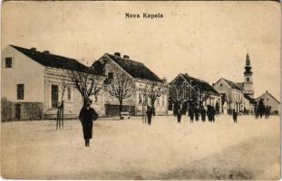 1914 Újkapela, Nova Kapela; Fő utca / main street (EK)