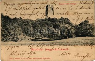 1904 Nagyalmás, Almasu Mare; Dezső vár romjai. Dunky fivérek fényképészek kiadása / castle ruins (EK)