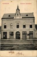 1906 Galánta, Takarékpénztár részvénytársaság, Adamkó Béla üzlete / savings bank, shop (EK)