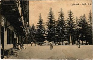 1927 Iglófüred, Spisská Nová Ves Kupele, Novovesské Kúpele; Petőfi tér. Wlaszlovits Gusztáv kiadása / square (Rb)