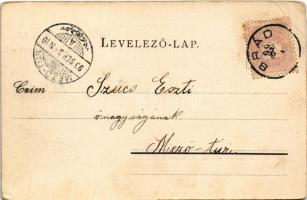 1899 (Vorläufer) Gurabárza, Barza, Gura-Barza (Kristyor, Criscior); Üdvözlet Brádról! zúzómű. Dávid ...