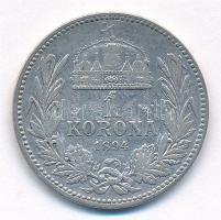1894KB 1K Ag "Ferenc József" T:2- patina
Adamo K5