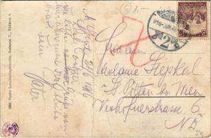 1918 Máramarossziget, Sighetu Marmatiei; Rákóczi út, Törvényszék, üzletek. Vasúti levelezőlapárusítá...