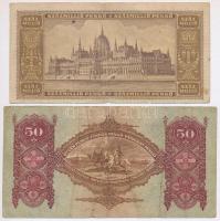 1930-1946. 50P-100.000.000P (4xklf) különböző felülbélyegzésekkel ("A 40 éves éremgyűjtő csopor...