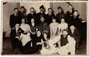 1937 Budapest IV. Újpest, Műsoros táncestély résztvevői. Tizian photo