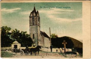 1907 Őraljaboldogfalva, Őrboldogfalva, Santamaria-Orlea; Római templom. Kendoff A. és fia kiadása / Catholic church (Rb)