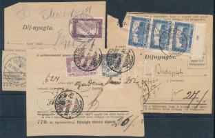 1920-1925 3 db távbeszélő díjnyugta