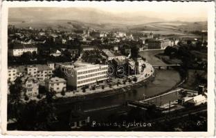 Besztercebánya, Banská Bystrica; látkép, híd / general view, bridge