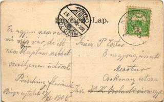 1908 Tarcsa, Tatzmannsdorf; Bánya-Újtelek, Bányai vár / Neustift-Bergwerk Schloss / castle villa (EK...