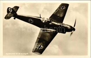 Jagdeinsitzer Bf 109 im Angriff / Német második világháborús vadászrepülőgép / WWII German fighter aircraft