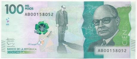 Kolumbia 2015. 100P T:I- Colombia 2015. 100 Pesos C:AU Krause P#463