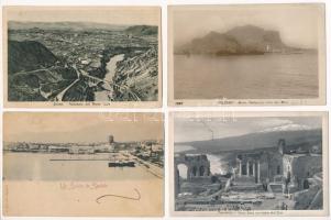 12 db RÉGI olasz város képeslap (közte 1 horvát) / 12 pre-1945 Italian town-view postcards (including 1 Croatian)